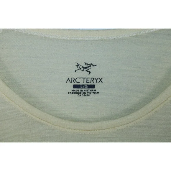 Arc'teryx Women's Large Yellow Wool Blend Long Sleeve Top - Picture 4 of 12